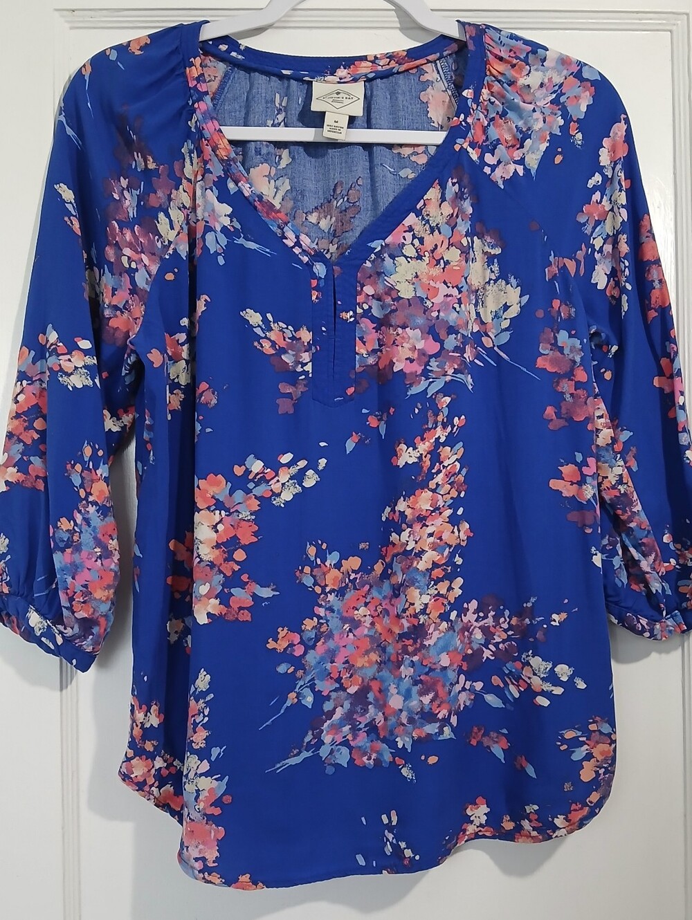 St. John's Bay Floral Henley Blouse